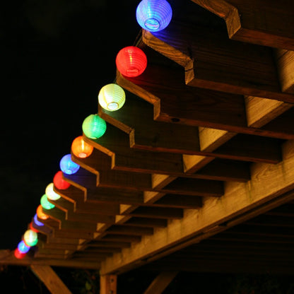 Waterproof Solar String Fairy Lights, 10 LED Color Lanterns, Outdoor Garland Lights for Garden Party Decor