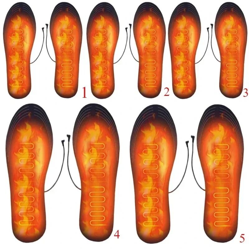 Rechargeable USB Heated Shoe Insoles For Cold Weather Sports And Outdoor Warmth 9