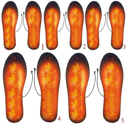 Rechargeable USB Heated Shoe Insoles For Cold Weather Sports And Outdoor Warmth 9
