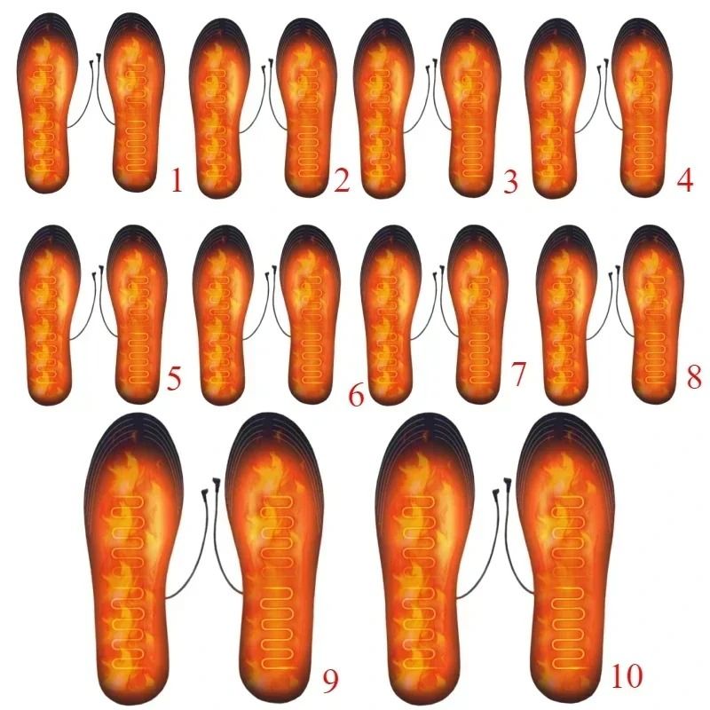 Rechargeable USB Heated Shoe Insoles For Cold Weather Sports And Outdoor Warmth 10
