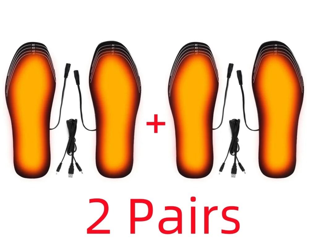 Rechargeable USB Heated Shoe Insoles For Cold Weather Sports And Outdoor Warmth 8