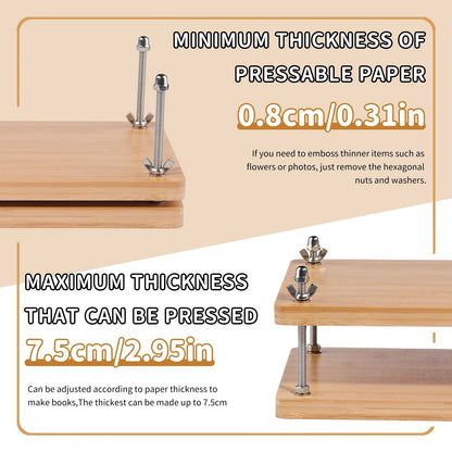 Bookbinding Tool Set With Binding Press 4