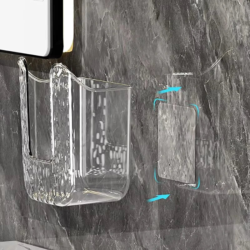Tissue Box Bathroom Wall Mounted, Strong Adhesion, Large Opening Wet Wipes Holder with Heavy-Duty PET Design
