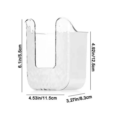 Tissue Box Bathroom Wall Mounted, Strong Adhesion, Large Opening Wet Wipes Holder with Heavy-Duty PET Design