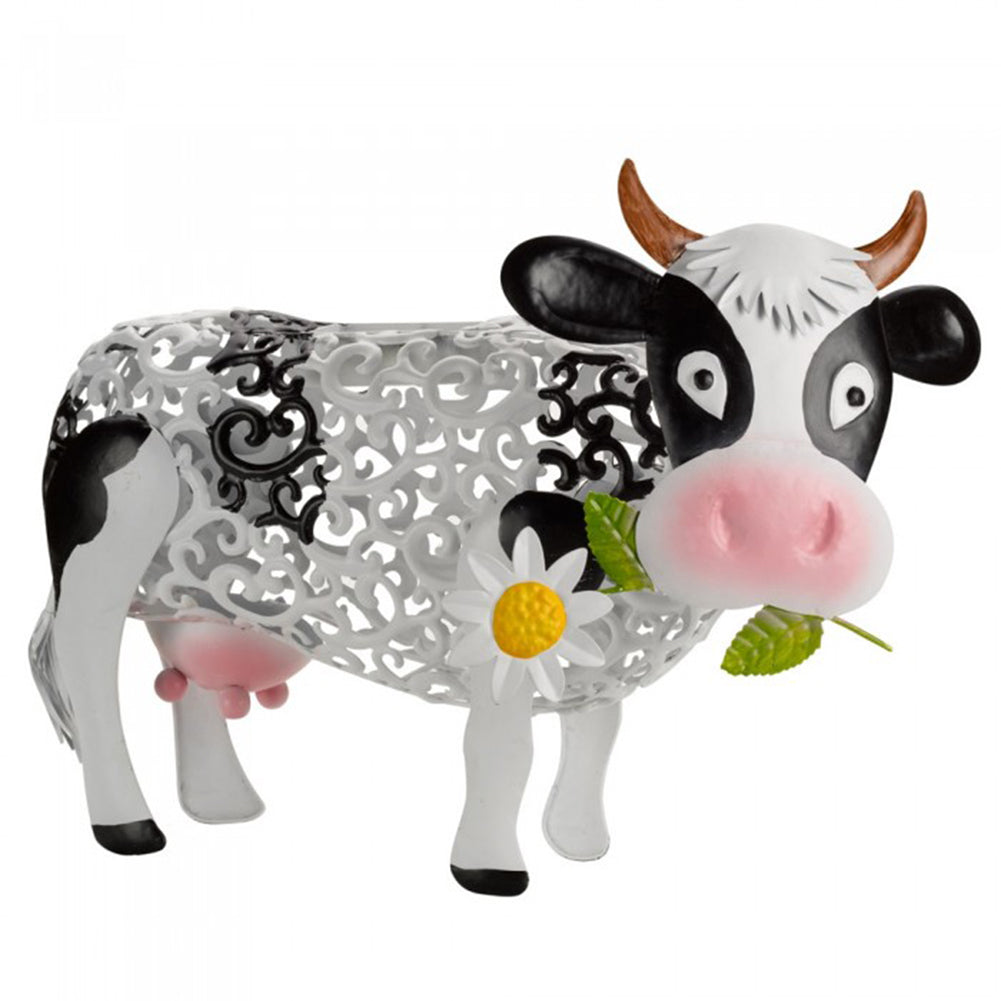 LED Cow Solar Lantern Garden Ornaments, Animal Design Yard Lights, Indoor Home Bedroom Decoration Landscaping Light