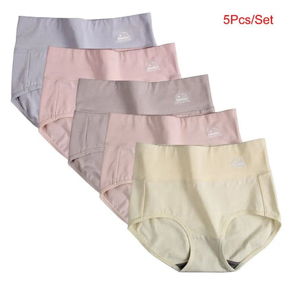 High Waist Pure Cotton Panties Set For Women Comfortable Breathable Briefs In M To XXXL Sizes 7