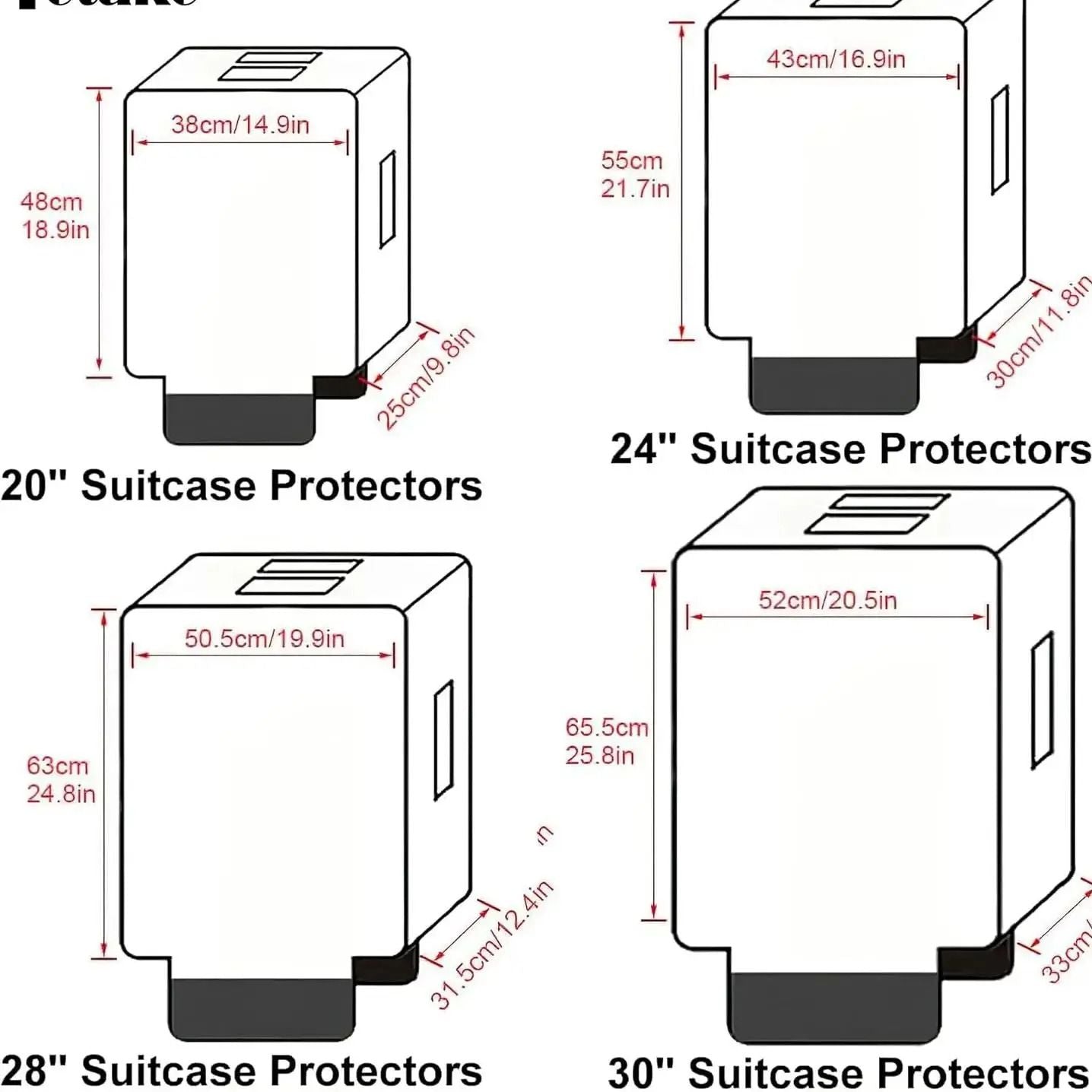 Transparent PVC Luggage Cover For Suitcases Waterproof Scratch Resistant Travel Protector 5