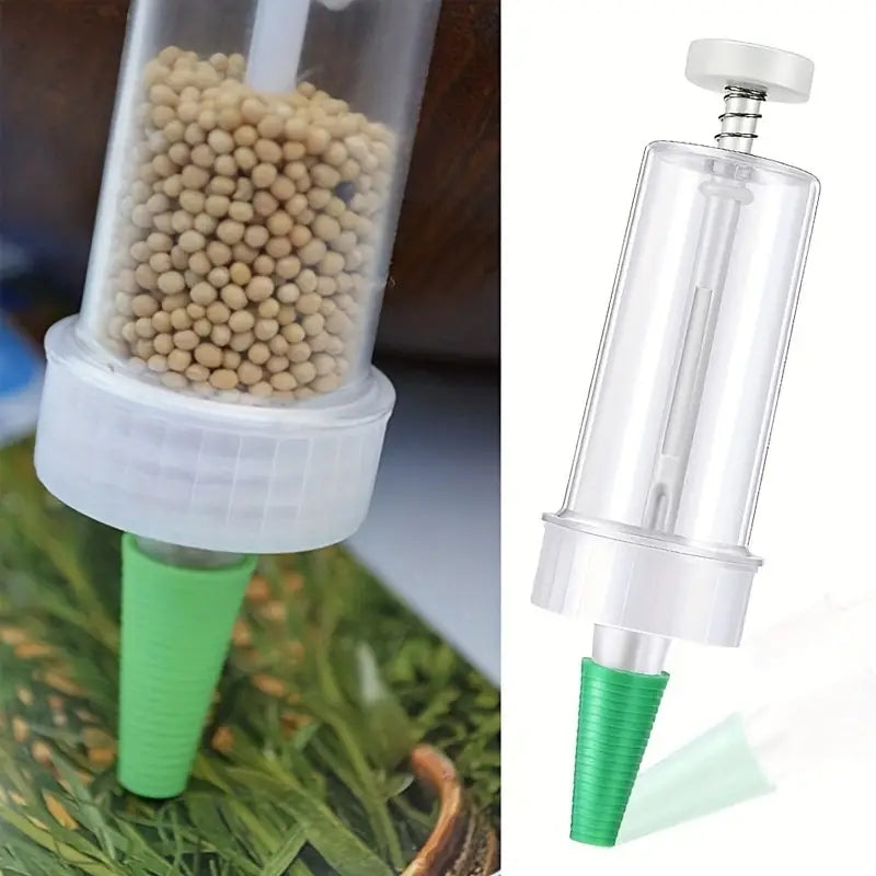 Mini Manual Seeder Tool For Garden Planting Handheld Seed Dispenser For Flower Pots  Garden Beds 2