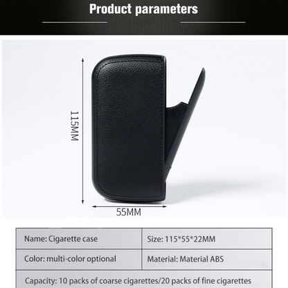 Mens Exquisite Imitation Leather Cigarette Case with USB Tungsten Electronic Lighter – Stylish & Functional Gift