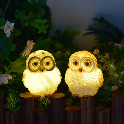 Outdoor Solar Owl Garden Lights, Waterproof Owl Decorative Statue for Pathway, Lawn Ornaments, Yard Decorations, Garden