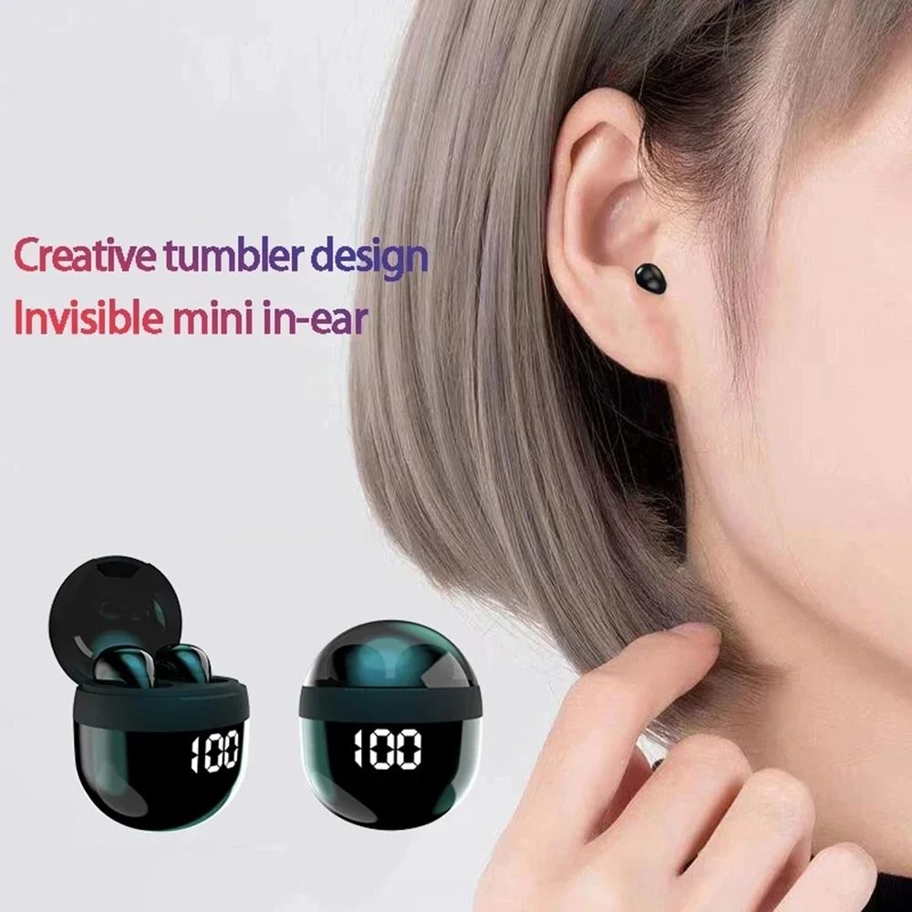 Mini Invisible Bluetooth Headphones With Microphone And Noise Cancellation 2