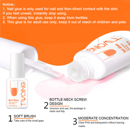 Super Strong Nail Glue Adhesive For Press On Nails Fake Nails Art Decoration Lasting Adhesion For A 1