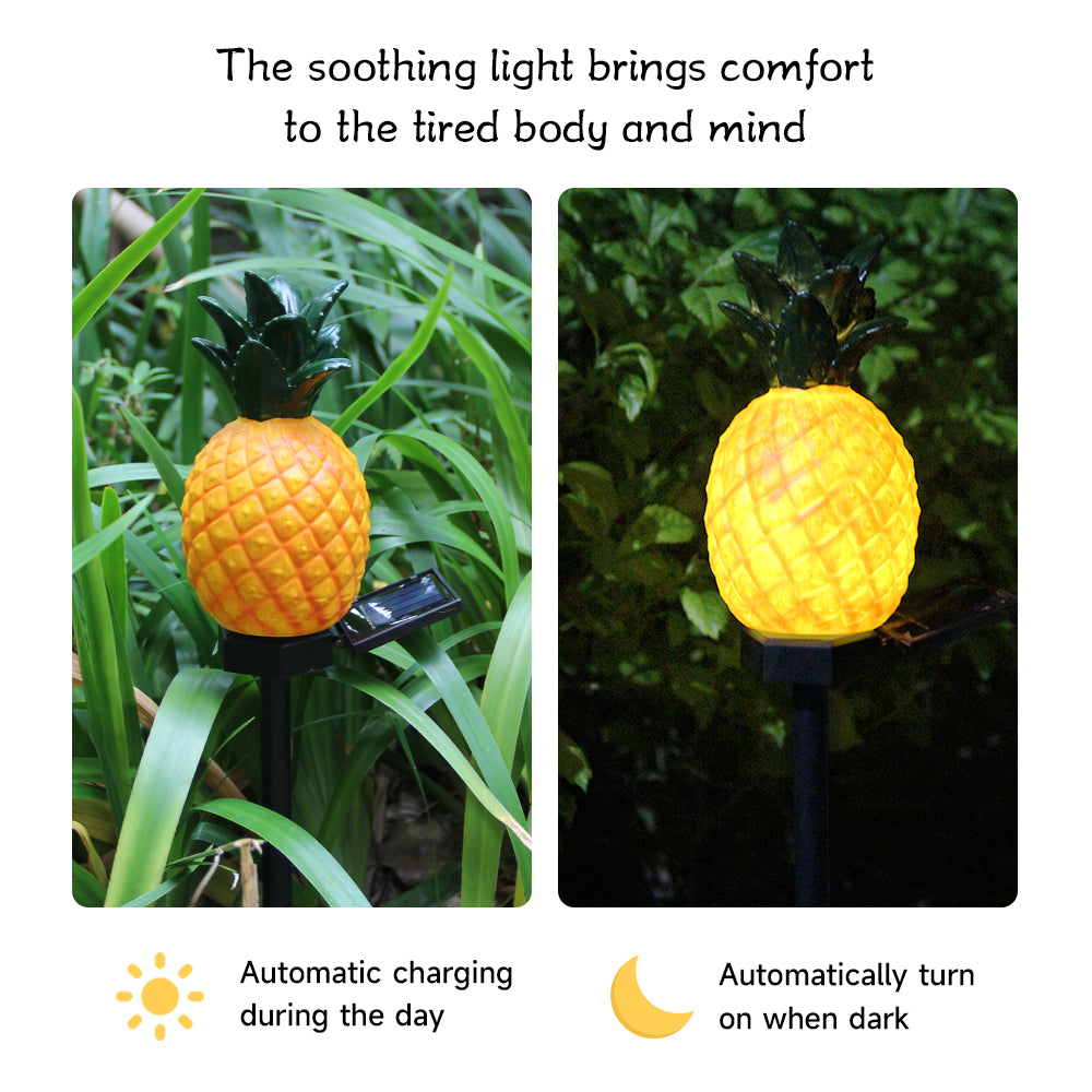 Waterproof LED Solar Yard Lamp Pineapple Landscape Light For Outdoor Decorative Garden Lawn Ground  3