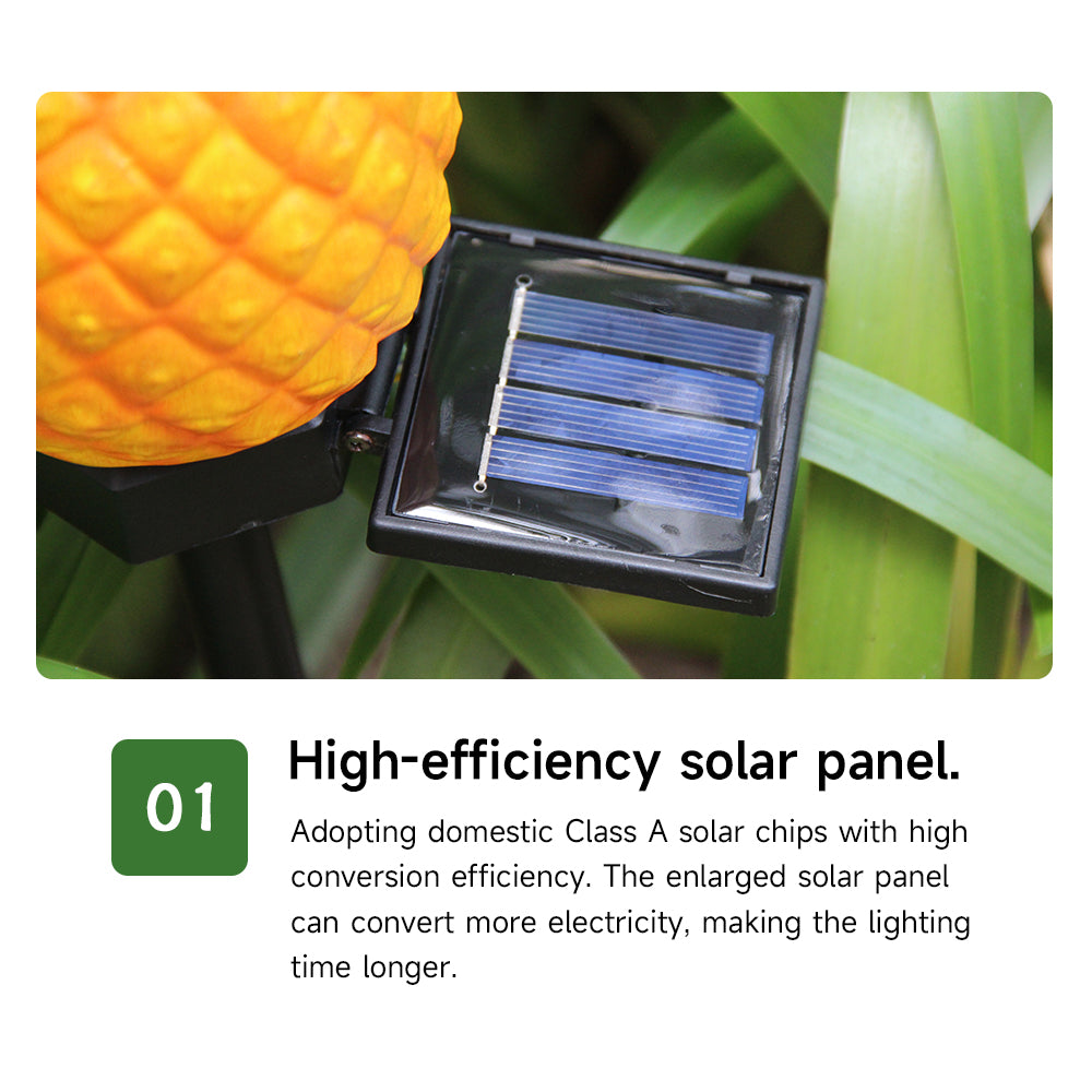 Waterproof LED Solar Yard Lamp Pineapple Landscape Light For Outdoor Decorative Garden Lawn Ground  5