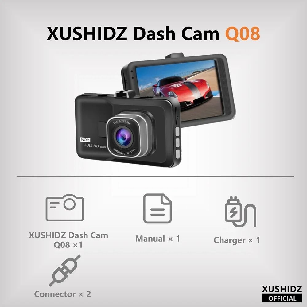 HD Dash Camera With Night Vision And Parking Monitor 6