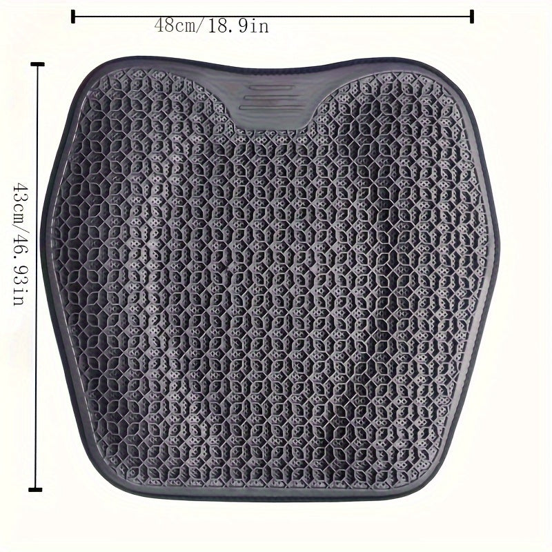 Gel Seat Cushion With Honeycomb Design  Breathable  Washable Pad For Car  Office  Ergonomic Support 1