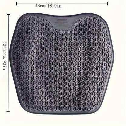 Gel Seat Cushion With Honeycomb Design  Breathable  Washable Pad For Car  Office  Ergonomic Support 1