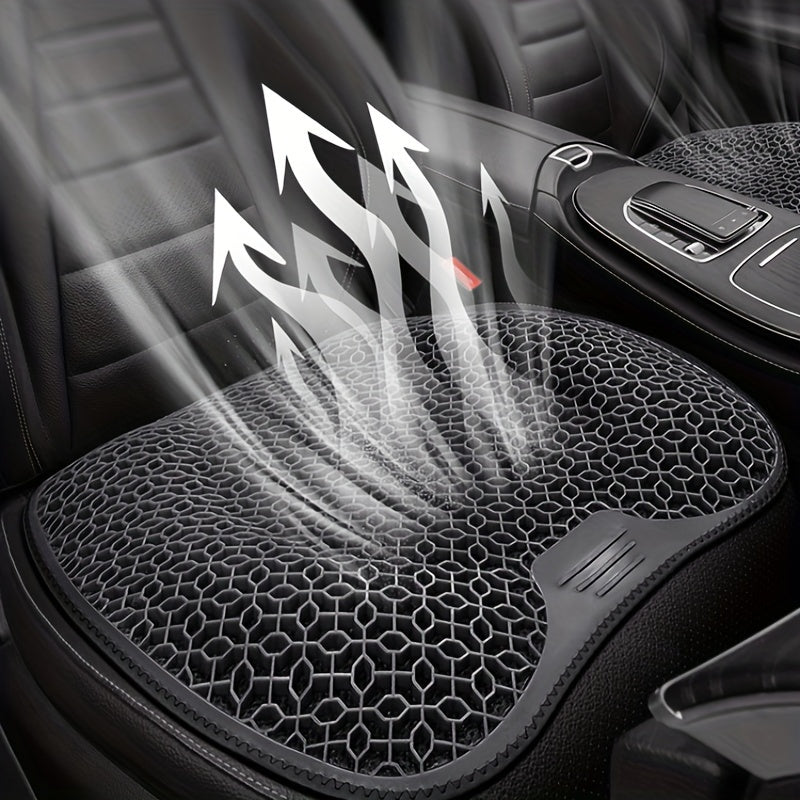 Gel Seat Cushion With Honeycomb Design  Breathable  Washable Pad For Car  Office  Ergonomic Support 4