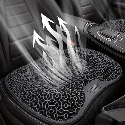 Gel Seat Cushion With Honeycomb Design  Breathable  Washable Pad For Car  Office  Ergonomic Support 4