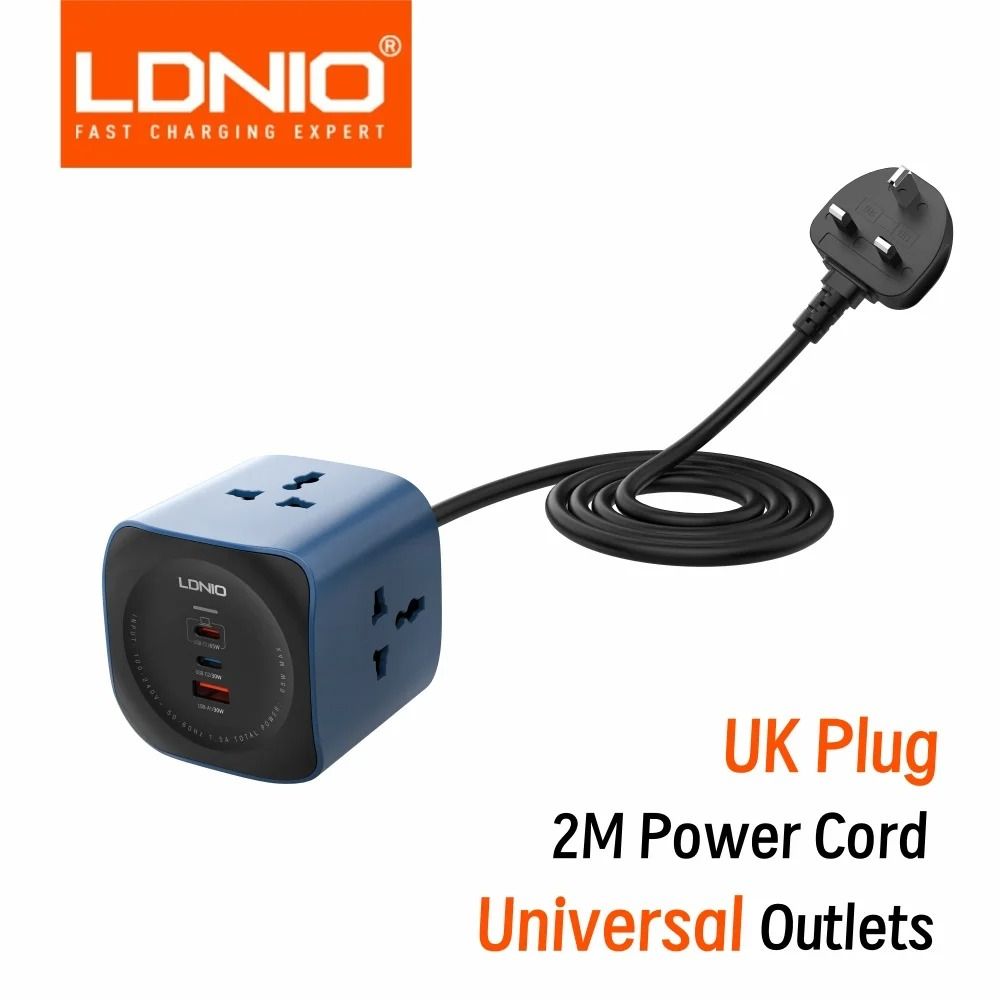 Cube Charging Station With USB Sockets And Surge Protection 11