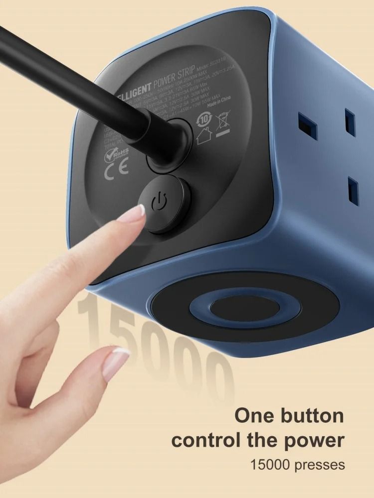 Cube Charging Station With USB Sockets And Surge Protection 4