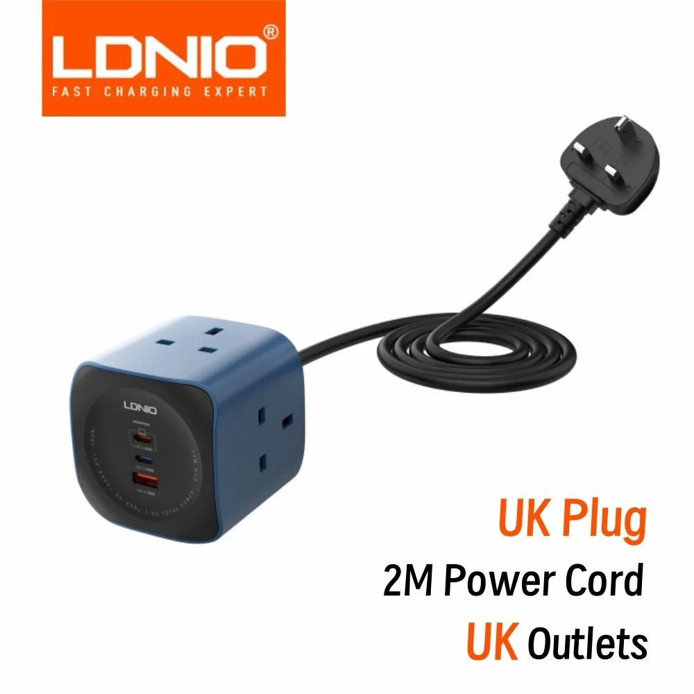 Cube Charging Station With USB Sockets And Surge Protection 8