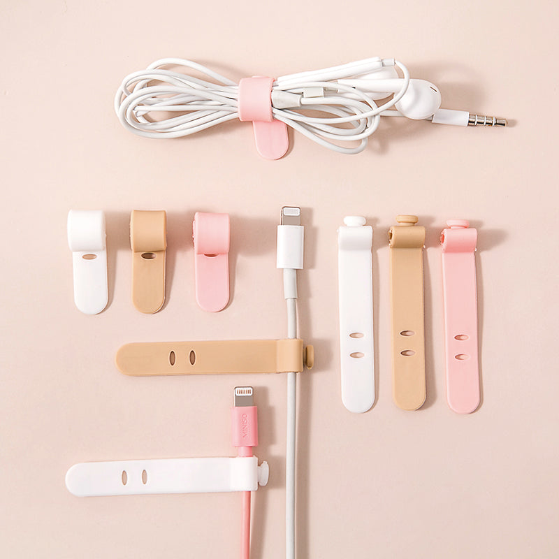 MOHAMM 1 Piece Cute Cable Organizers Holder Clips, Desktop Cord Management for Office & Home