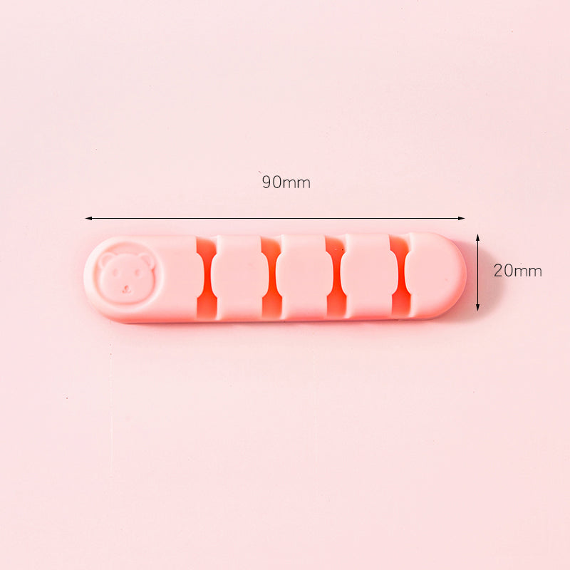 MOHAMM 1 Piece Cute Cable Organizers Holder Clips, Desktop Cord Management for Office & Home