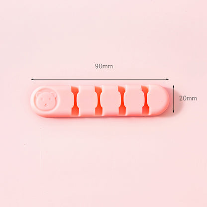 MOHAMM 1 Piece Cute Cable Organizers Holder Clips, Desktop Cord Management for Office & Home
