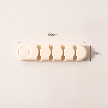 MOHAMM 1 Piece Cute Cable Organizers Holder Clips, Desktop Cord Management for Office & Home
