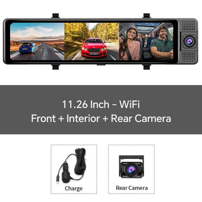 Triple Camera 4K Dash Cam With GPS And Night Vision 9