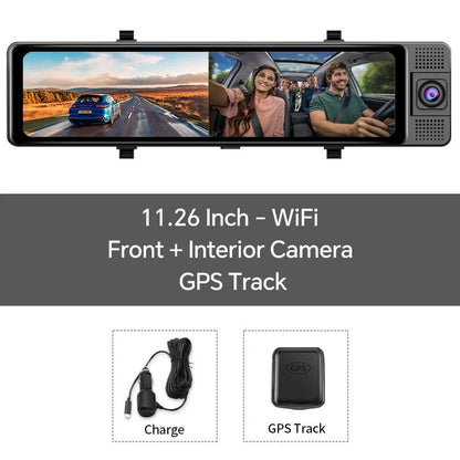 Triple Camera 4K Dash Cam With GPS And Night Vision 8