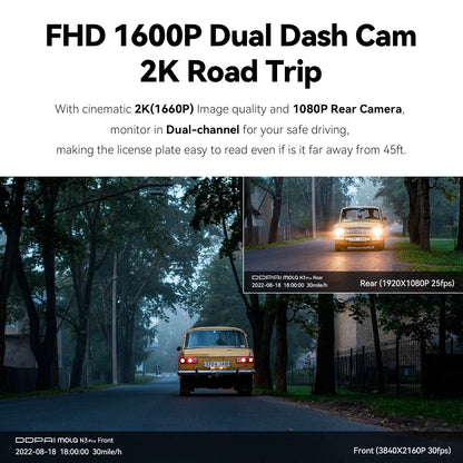25K Smart Dash Cam With GPS And WiFi Car Recorder 1