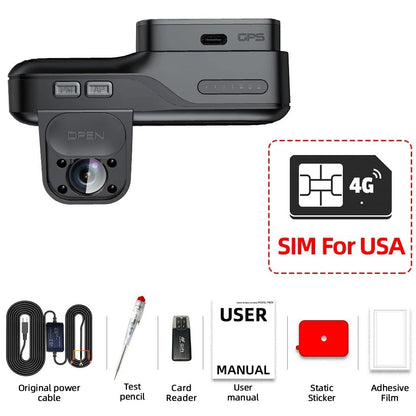 4G LTE Dual Lens Dash Cam With GPS And Night Vision 14