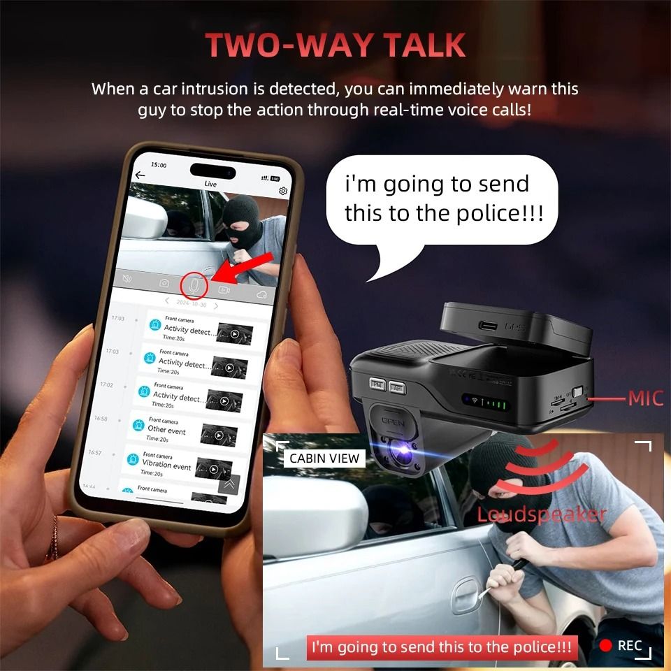 4G LTE Dual Lens Dash Cam With GPS And Night Vision 2