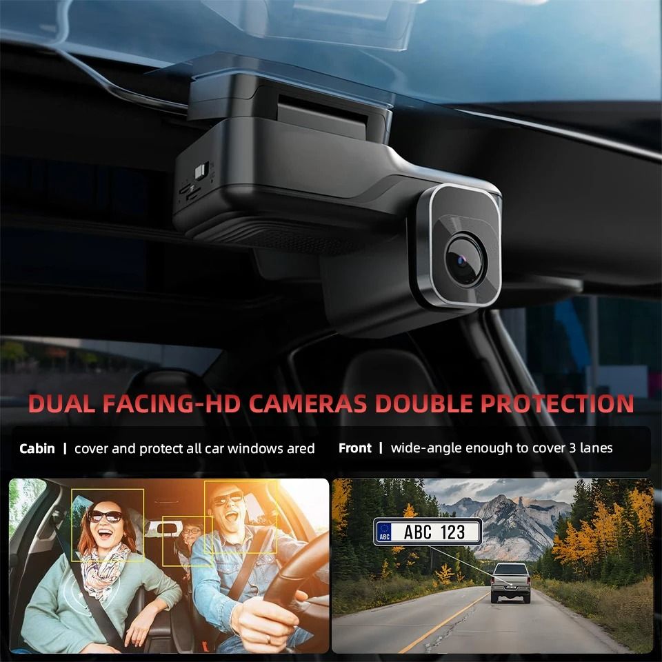 4G LTE Dual Lens Dash Cam With GPS And Night Vision 3