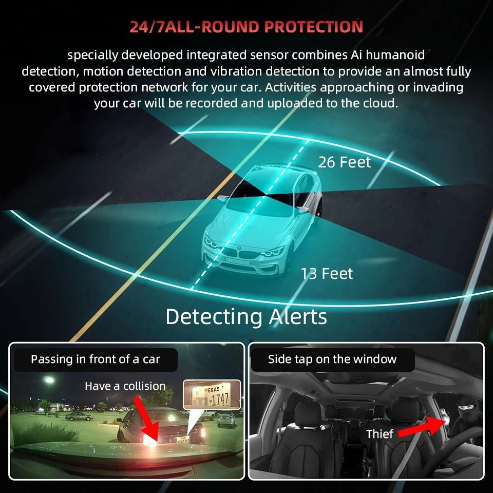 4G LTE Dual Lens Dash Cam With GPS And Night Vision 4
