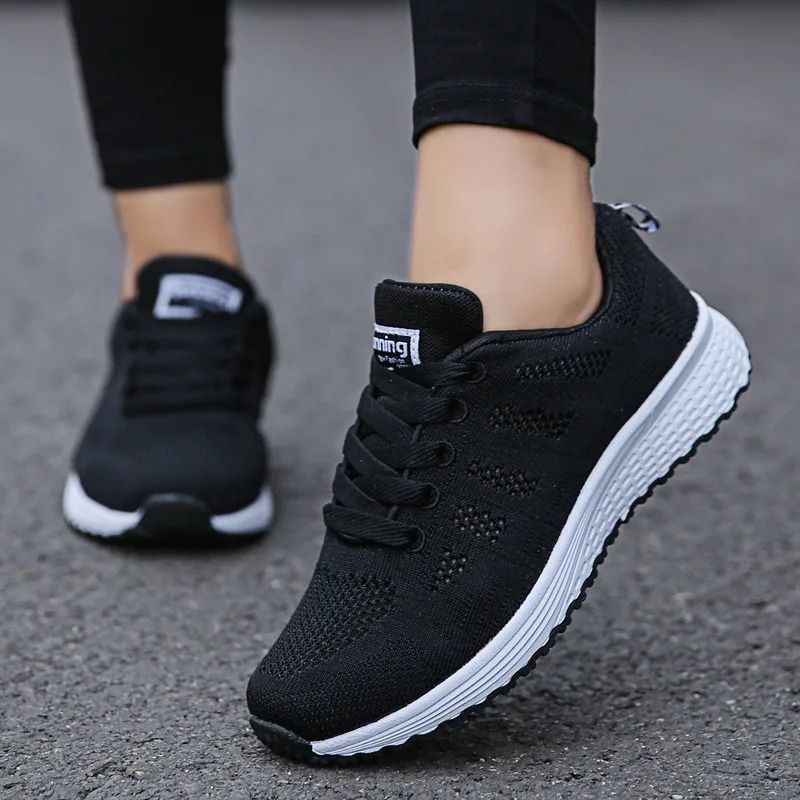 Women Breathable Mesh Walking Sneakers Lightweight Casual Flat Shoes For Everyday Comfort 5