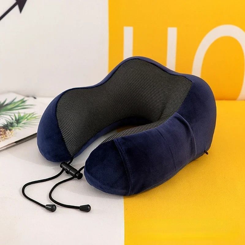 U Shaped Memory Foam Travel Pillow With Soft Massage Support For Neck And Shoulder Relief 8