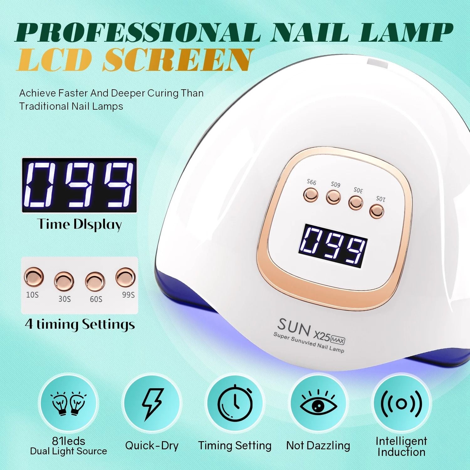 UV LED Nail Lamp For Gel Polish Fast Drying Professional Salon Quality Nail Dryer 1