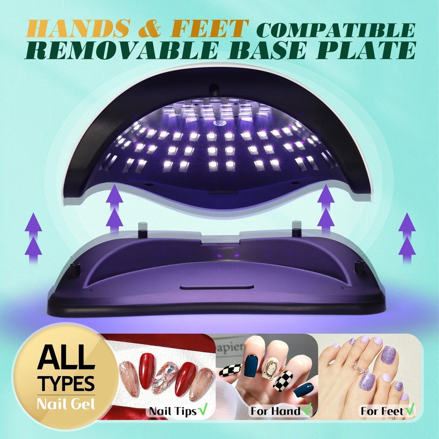 UV LED Nail Lamp For Gel Polish Fast Drying Professional Salon Quality Nail Dryer 5