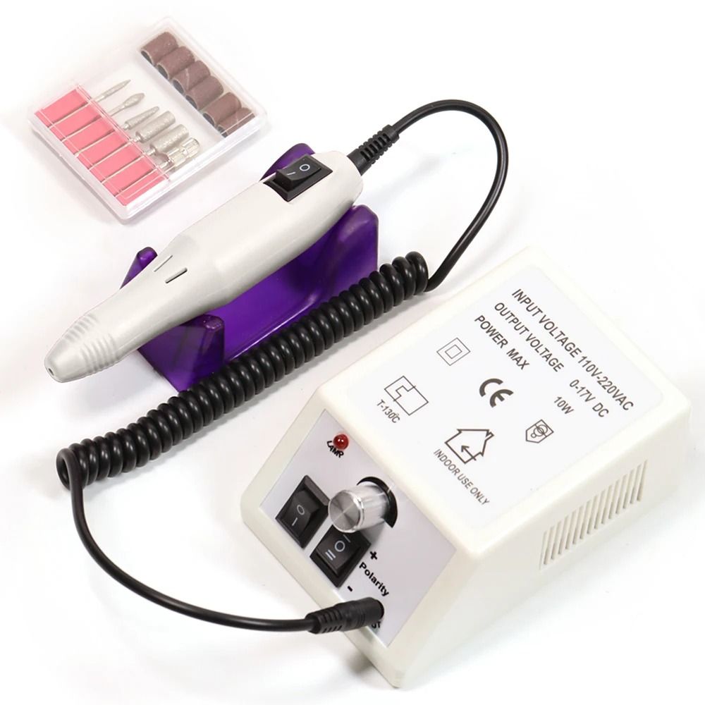 Electric Nail Drill Machine Set With Adjustable Speed For Gel Polish Removal And Manicure Precision 12