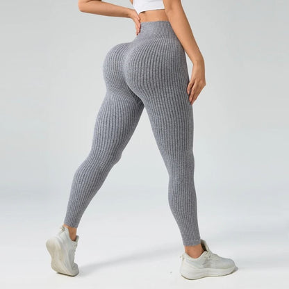 Seamless High Waist Sports Leggings for Women with Tummy Control and Stretch Fit for Yoga and Workouts