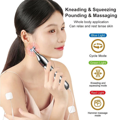 Rechargeable Acupuncture Pen Massager With TENS Therapy For Pain Relief And Muscle Stimulation 3
