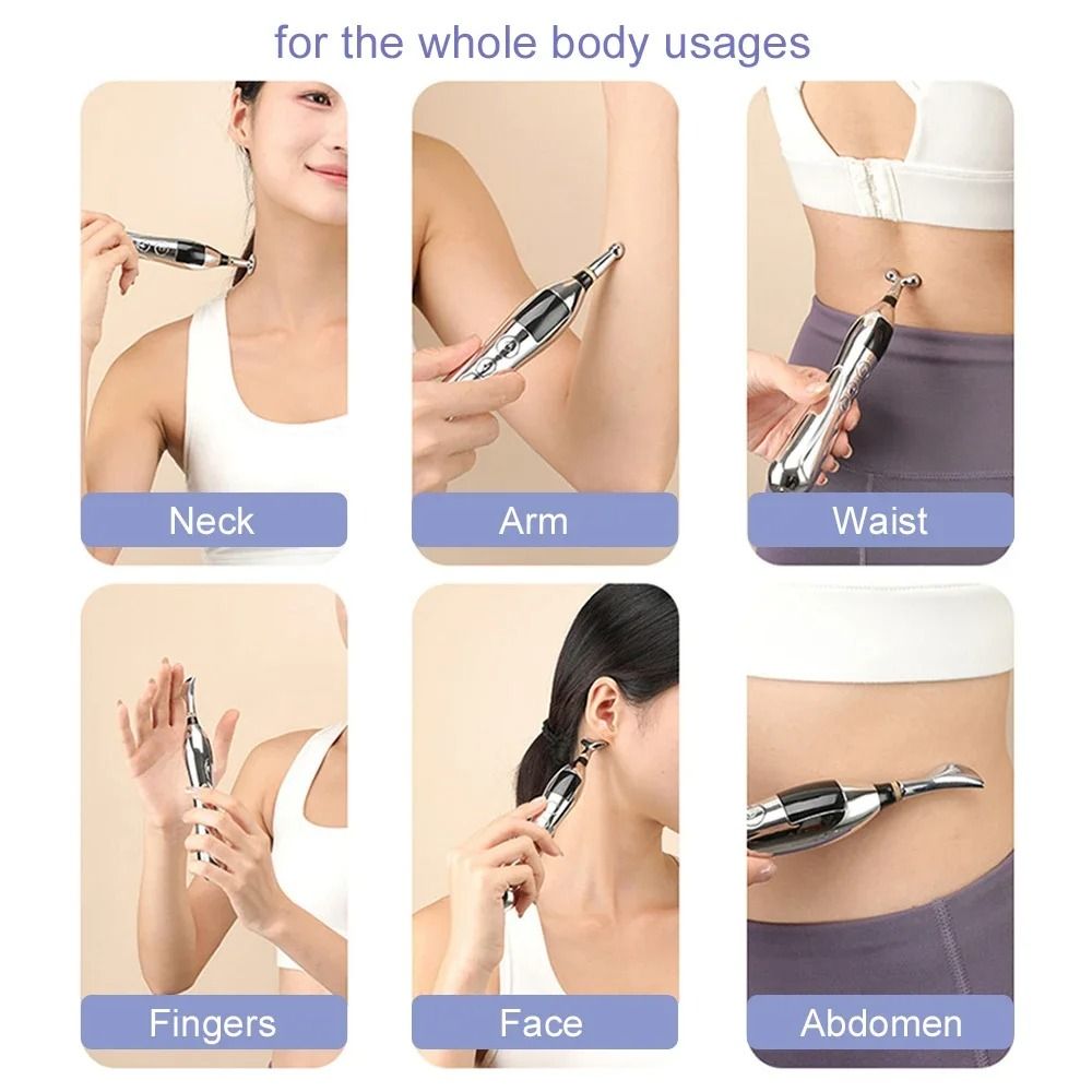 Rechargeable Acupuncture Pen Massager With TENS Therapy For Pain Relief And Muscle Stimulation 5