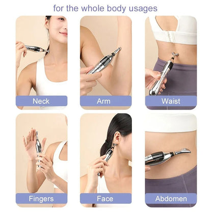 Rechargeable Acupuncture Pen Massager With TENS Therapy For Pain Relief And Muscle Stimulation 5