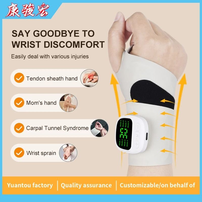 Electric Cordless Wrist Massager For Carpal Tunnel And Fatigue Relief With USB Rechargeable Design 1