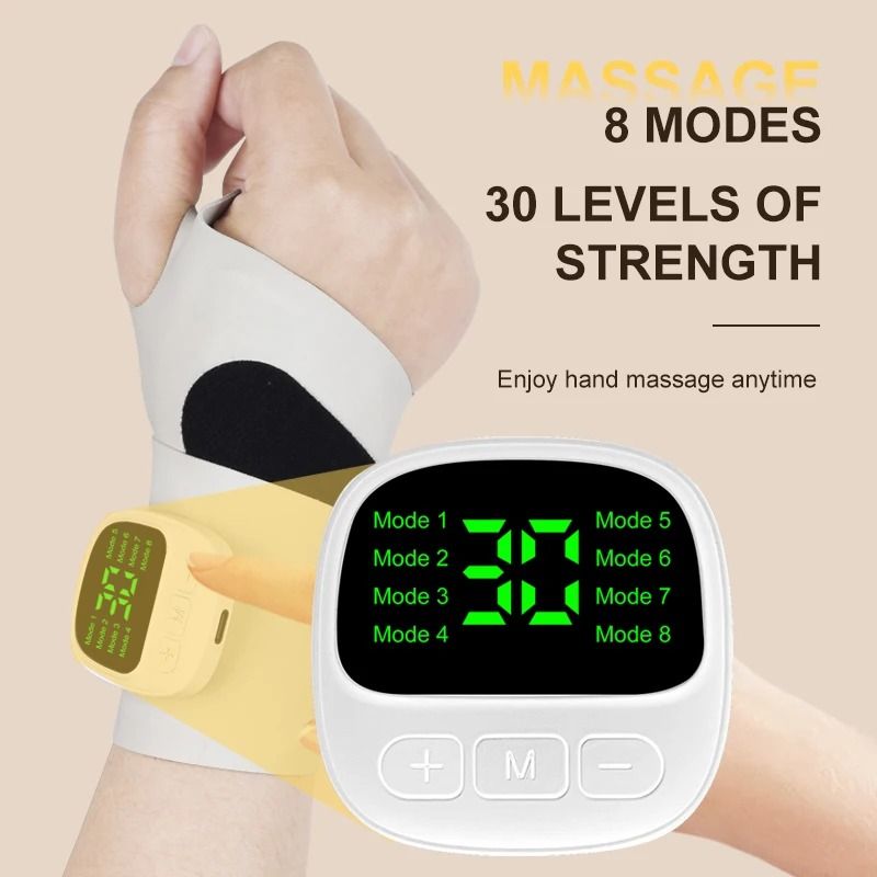 Electric Cordless Wrist Massager For Carpal Tunnel And Fatigue Relief With USB Rechargeable Design 2