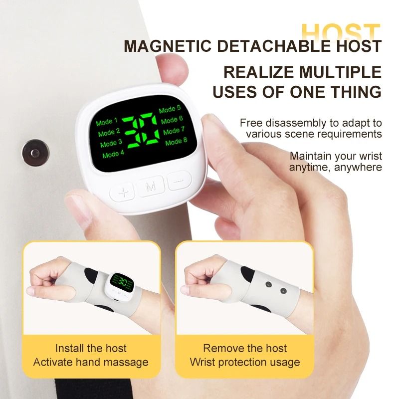 Electric Cordless Wrist Massager For Carpal Tunnel And Fatigue Relief With USB Rechargeable Design 4