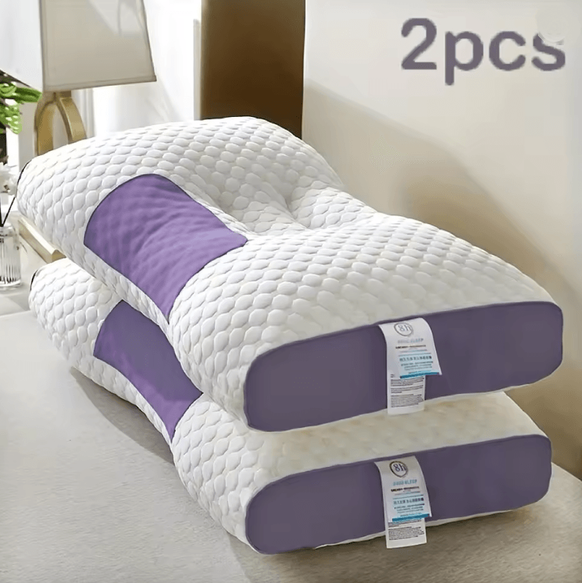 CloudRest Ergonomic Knitted Neck Protection Pillow Breathable Moisture Absorption Sleep Pillow 6